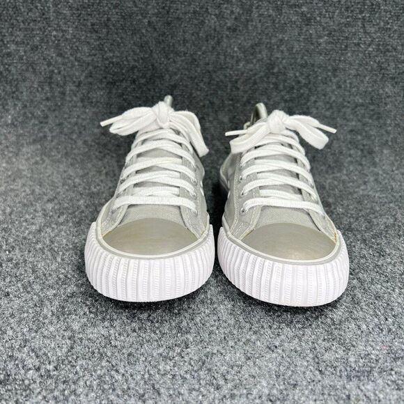PF Flyers Center Low Sneakers Women's Size 10 Grey Canvas Retro Athletic Shoes - Picture 2 of 11